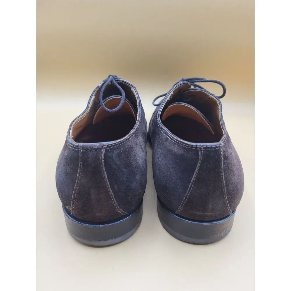 Sutor Mantellassi Dark Brown‎ Suede Shoes - Cap Toe Lace up Size 9 Mens